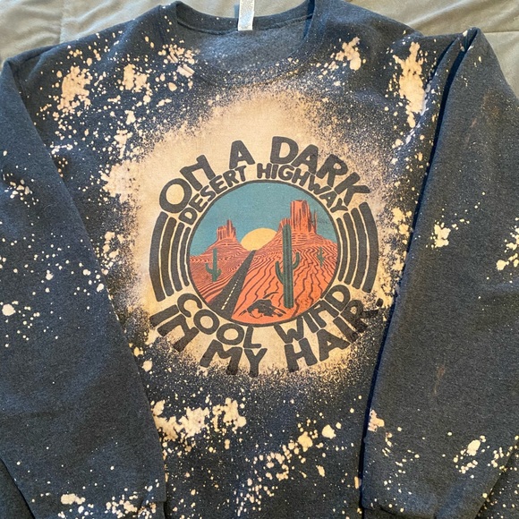 Tops - The Eagles Hotel California Bleached Sweatshirt